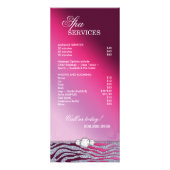 Sieraden Rack Kaart Zebra Sparkle Paarse Zilver (Achterkant)
