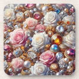 Sieraden & Rozen Kurk Onderzetters Set van 6