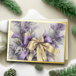 Sieraden Satijnen Lint Groene Lavendel Feestdagen Kaart