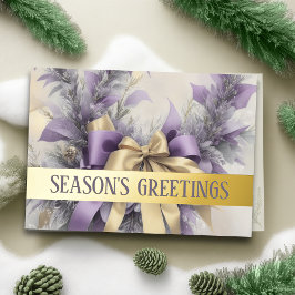Sieraden Satijnen Lint Groene Lavendel Feestdagen Kaart