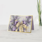 Sieraden Satijnen Lint Immergroene Lavendel Feestdagen Kaart (Voorkant)