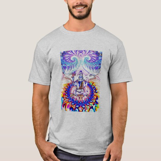 SIERADEN SHIVA YOGA T SHIRT MANNEN VROUWEN KINDERE (Voorkant)
