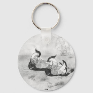 Sieraden sleutelhanger met Mandarijneenden