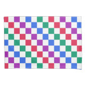 Sieraden snoep diagonaal dambord patroon kussensloop (Voorkant-Links)
