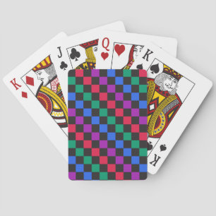Sieraden snoep diagonaal schaakbord patroon pokerkaarten