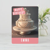 Sieraden thema Verjaardag Kaart (Staand voorkant)