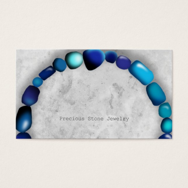 Sieraden van steen visitekaartjes (Voorkant)