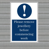 Sieraden verwijderen sticker