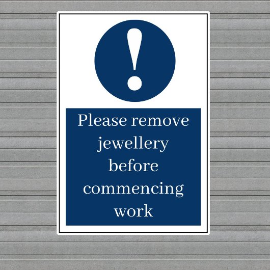 Sieraden verwijderen sticker