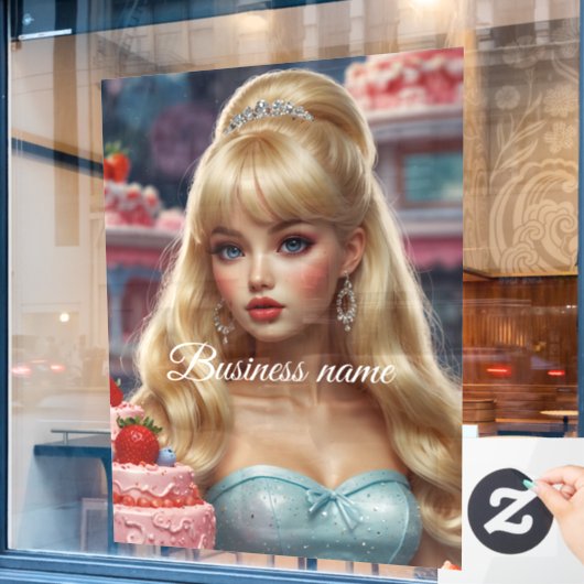 Sieraden voor de etalage raamsticker (Cafe Raam)