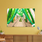 Sieraden voor een festival canvas afdruk (Insitu (Woonkamer))