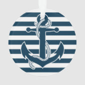 Sieraden voor een maritiem Kerst decoratief anker  Ornament (achterkant)