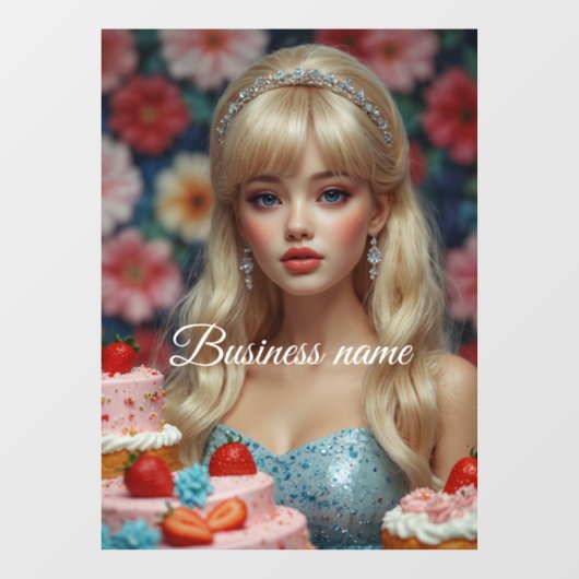 Sieraden voor etalageruiten van snoepwinkels raamsticker (Vel)