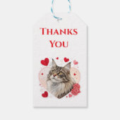 Sieraden voor Valentijnsdag Maine Coon Cadeaulabel (Achterkant)