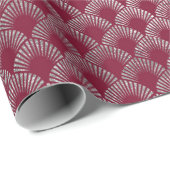 Sieraden Weegschalen Maroon Burgundy Zilver Vip Cadeaupapier (Rol Hoek)