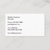 Sieraden winkel parels thema visitekaartje (Achterkant)