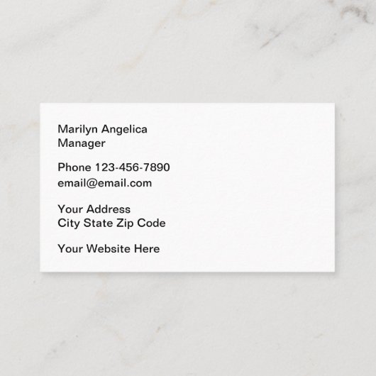 Sieraden winkel parels thema visitekaartje (Achterkant)