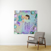 Sieraden Zeemeermin Baby Shower Achtergrond Banner Wandkleed (In Situ (horizontaal))