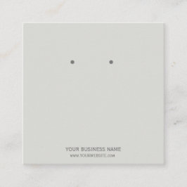 Sieraden Zelf Ontwerpen Oorbellen Displaykaarten Vierkante Visitekaartje