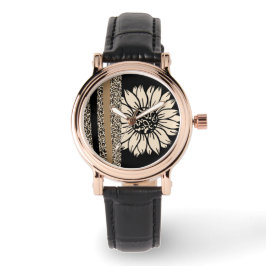Sieraden: Zonnebloem Safari Horloge