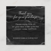 Sieraden Zorg Dank u Zwart Zilver Agaat Business Informatiekaartje (Achterkant)