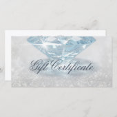 Sieradenontwerper cadeaukaart met glinsterende dia bedankkaart (Voorkant / Achterkant)