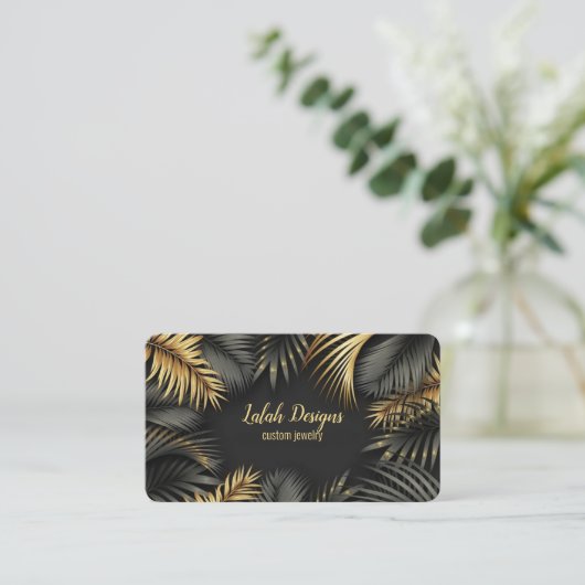 Sieradenontwerper visitekaartje (Staand voorkant)