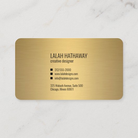 Sieradenontwerper visitekaartje (Achterkant)