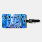 Sieradentas met Slagwerk Blauw Bagagelabel (Voorkant horizontaal)