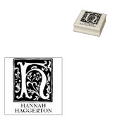 Sieralfabet letter H monogram Rubberstempel (Gestempeld)
