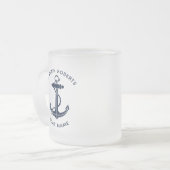 Sieranker Boot Kapitein Aangepaste Swag Matglas Koffiemok (Voorkant links)