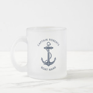 Sieranker Boot Kapitein Aangepaste Swag Matglas Koffiemok