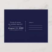 Sieranker Diamant Bling Glam Save the Date Aankondigingskaart (Achterkant)