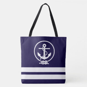 Sieranker en Wit Streeppatroon Pret Tote Bag