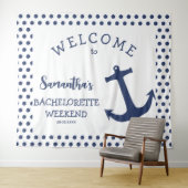 Sieranker gestippelde vrijgezellenfeest achtergron wandkleed (In Situ (horizontaal))