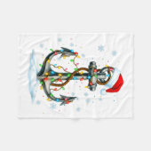 Sieranker Kerstverlichting Bootvaarders Zeiler Fleece Deken (Voorkant (Horizontaal))