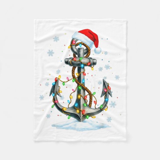 Sieranker Kerstverlichting Bootvaarders Zeiler Fleece Deken (Voorkant)
