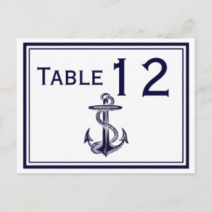 Sieranker Marineblauw Omlijst 2H Tafelnummer