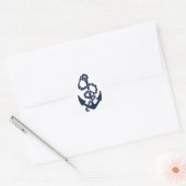 Sieranker Marinier Anker Patroon Sticker (Envelop)