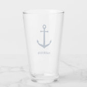 Sieranker met op maat gemaakte naam monogram glas (Achterkant)