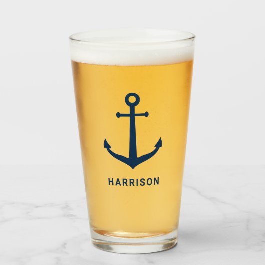 Sieranker met op maat gemaakte naam monogram glas (Voorkant gevuld)