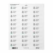 Sieranker met touw Gepersonaliseerd adres Etiket (Full Sheet)