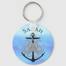 Sieranker Octopus Gepersonaliseerde Sleutelhanger