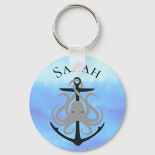 Sieranker Octopus Gepersonaliseerde Sleutelhanger