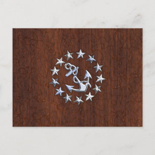 Sieranker sterren symbool voor jachtvlag briefkaart