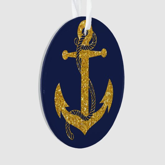 Sieranker voor Kerstmis in goud acryl Ornament (voorkant)