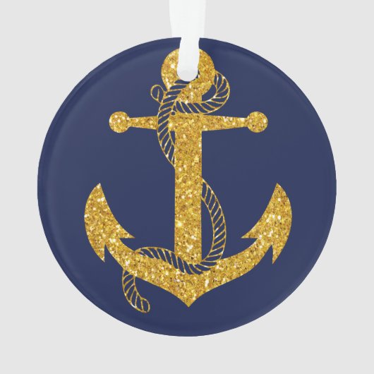 Sieranker voor Kerstmis in goud acryl Ornament (achterkant)