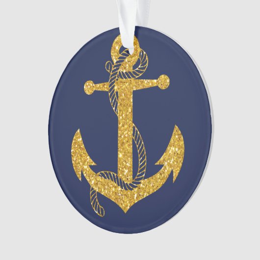 Sieranker voor Kerstmis in goud acryl Ornament (voorkant)