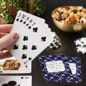Sierankerpatroon voor de marine pokerkaarten (Insitu)
