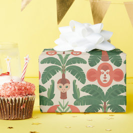Sierbehang met een vintage bloempatroon cadeaupapier